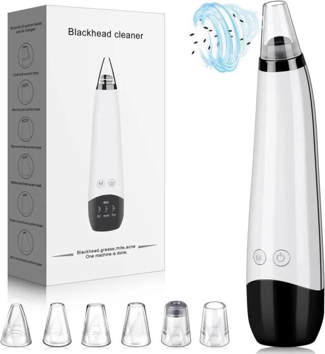 Derma suction Blackhead Remover Vacuum Acne Cleaner Black Spots Removal